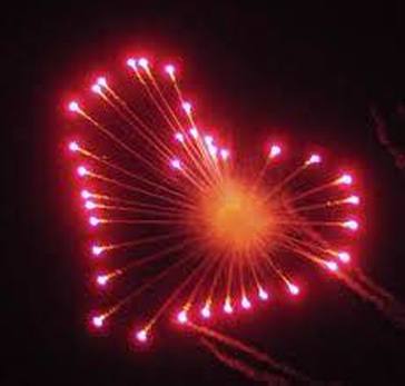 heart shell wedding fireworks picture perfect